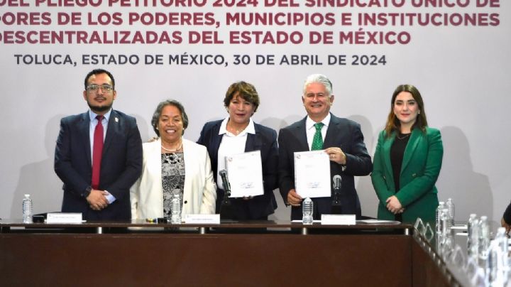 Gobierno del Estado de México recibe Pliego Petitorio del SUTEYM