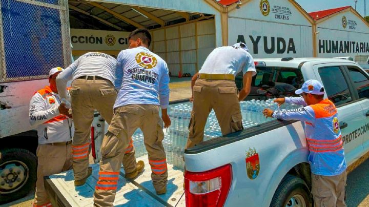 Temperatura rebasan los 44 grados en Chiapas, Protección Civil inicia operativo de hidratación