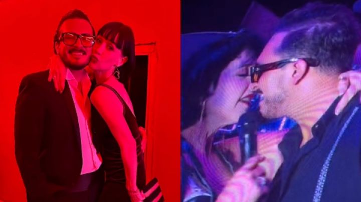 Susana Zabaleta besa en público a Ricardo Pérez y le dedica una romántica canción: VIDEO