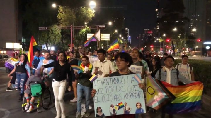Consejo Ciudadano y comunidad LGBT+ marcha contra la homofobia en la CDMX: VIDEO