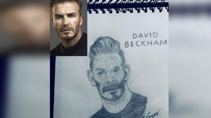 ¿David Beckham o Don Ramón?, este raro dibujo viral está dividiendo el internet