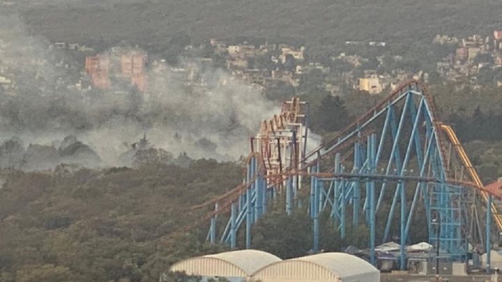 ¡Tlalpan en llamas!: reportan fuerte incendio en bosque cercano a Six Flags