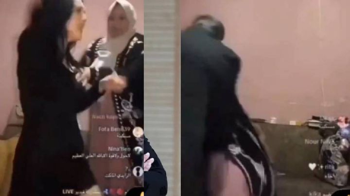 Influencer musulmana es golpeada por sus padres en VIVO por no cubrirse la cara