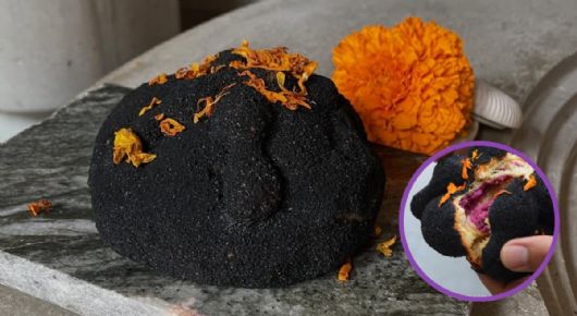La cafetería del Edomex donde puedes probar el pan de muerto con cenizas de Totomoxtle relleno de camote morado