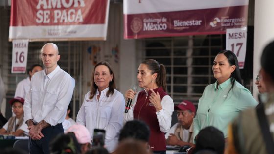 Foto de: Claudia Sheinbaum supervisa entrega de apoyos a damnificados en Veracruz