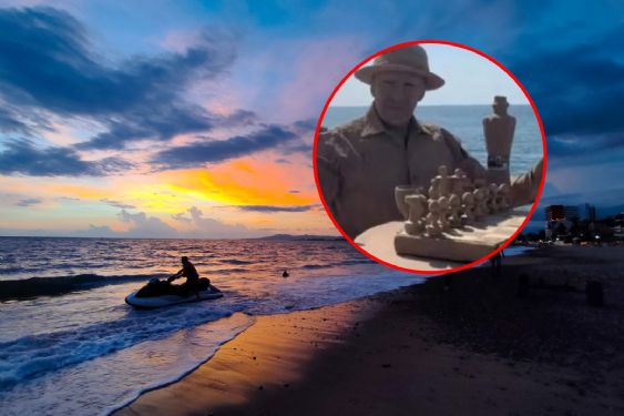 Foto de: Asesinan a "El Arenas", querido artista urbano que hacía esculturas en playas de Puerto Vallarta