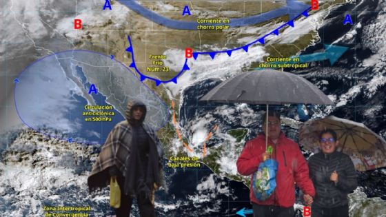 Frente Frío 23 y anticiclón ALERTAN con fuertes lluvias y temperaturas de -5 grados este 22 de diciembre