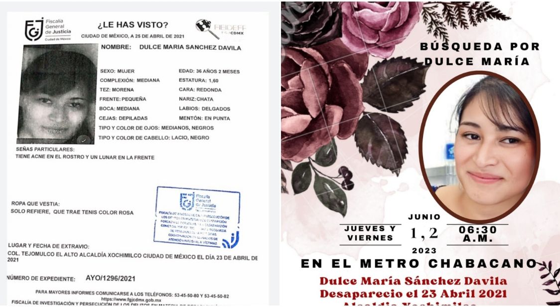 Ofrece Fiscalía hasta 500 mil a quien ayude a localizar a Dulce María Sánchez Dávila