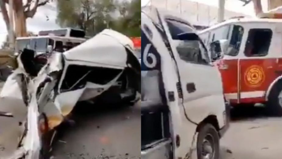 Tráiler se impacta con combi en Zumpango; deja 7 lesionados, dos de gravedad: VIDEO