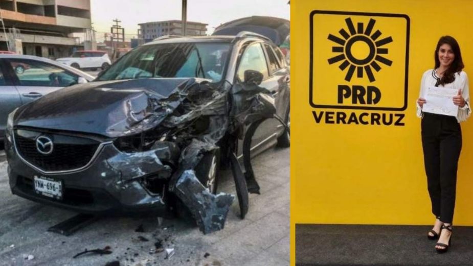 Detienen a candidata que causó accidente vial en Veracruz