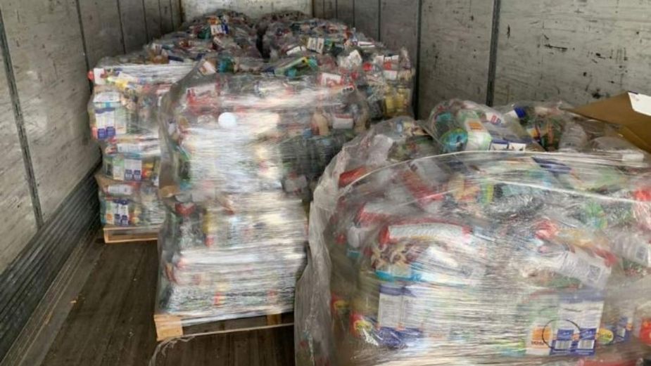 Aseguran trailer con despensas y propaganda de Morena en Tamaulipas