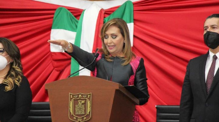 Lorena Cuéllar rinde protesta como gobernadora de Tlaxcala