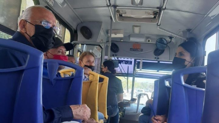 Gobernador de Nayarit viaja en camiÃ³n de transporte pÃºblico para supervisar medidas anticovid