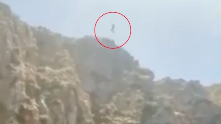 TrÃ¡gicas vacaciones: GrabÃ³ la muerte de su esposo al saltar de un acantilado | FUERTE VIDEO