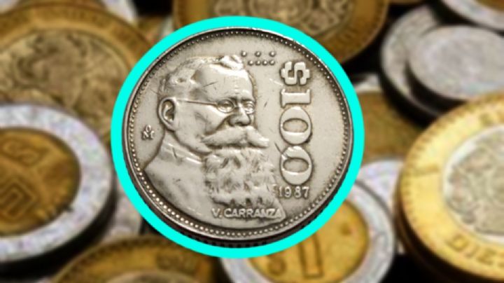 Moneda antigua de 100 pesos con Venustiano Carranza vale miles de pesos y no lo sabÃ­as