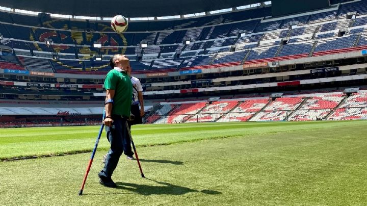 Hugo Carabes iba a ser futbolista, pero perdiÃ³ una pierna; hoy regresa al Estadio Azteca en la liga de amputados