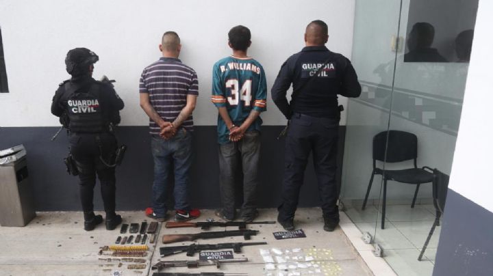 Guardia Civil detiene a dos hombres que transportaban armas de fuego artesanales en Morelia