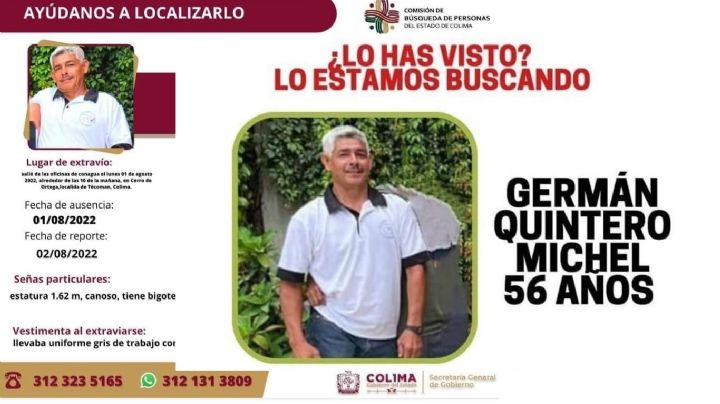 Desaparece trabajador de Conagua delegaciÃ³n Colima, en lÃ­mites con MichoacÃ¡n