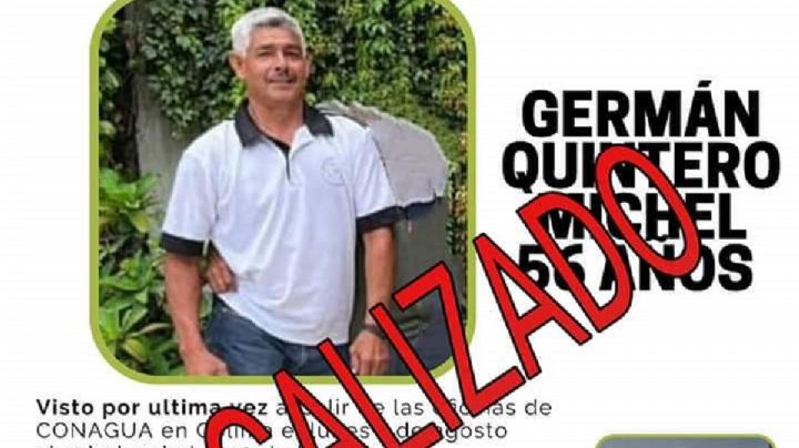 Colima: Localizan con vida a trabajador de Conagua desaparecido