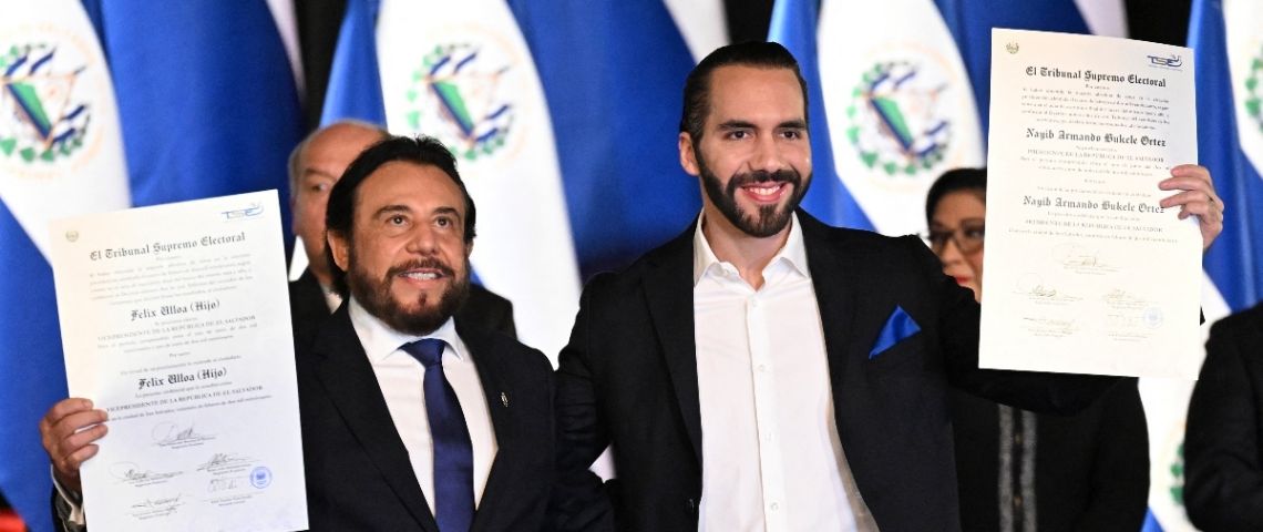 Nayib Bukele recibe credencial de presidente electo de El Salvador