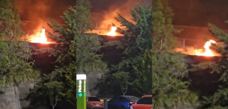 VIDEO: se registra incendio en tienda de conveniencia de Santa Fe, CDMX