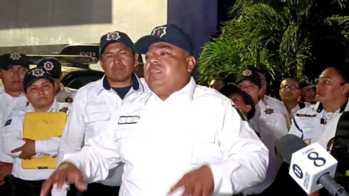 Policías de Campeche piden apoyo a colegas en su protesta
