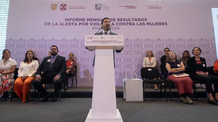Martí Batres presenta informa mensual sobre violencia contra las mujeres 
