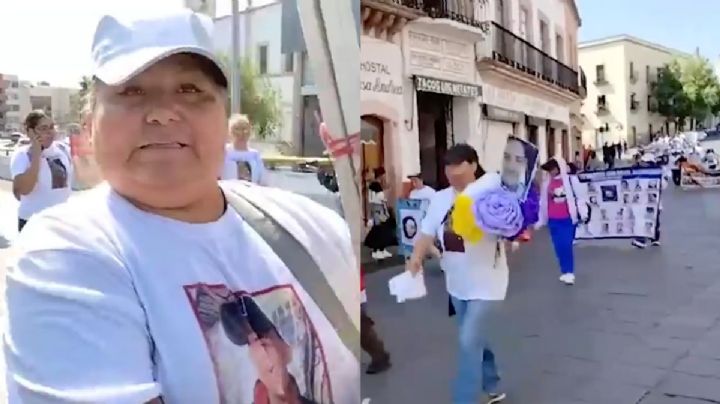 "Deseo abrazar y ver a mi hijo, sería el mejor regalo": marchan madres buscadoras en Zacatecas