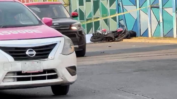 Muere motociclista al derrapar en el Eje 1 de la alcaldía Iztapalapa