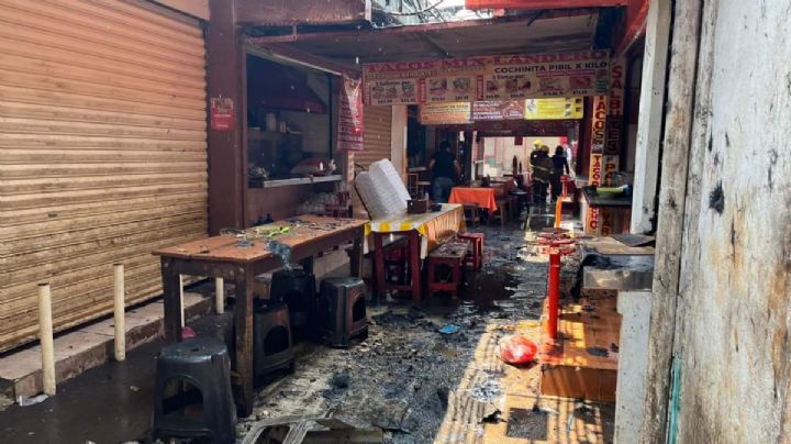 FOTOS: Explota una tubería de gas en un mercado de Villahermosa