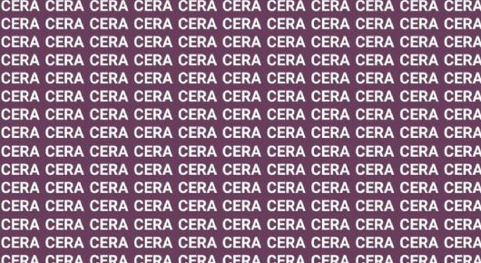 Solo una persona privilegiada puede encontrar la palabra 'CURA' en menos de 5 segundos