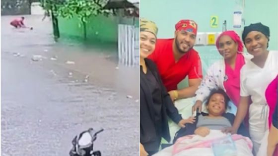 Foto de: El impactante VIDEO de una niña que fue absorbida hacia una alcantarilla por lluvias intensas