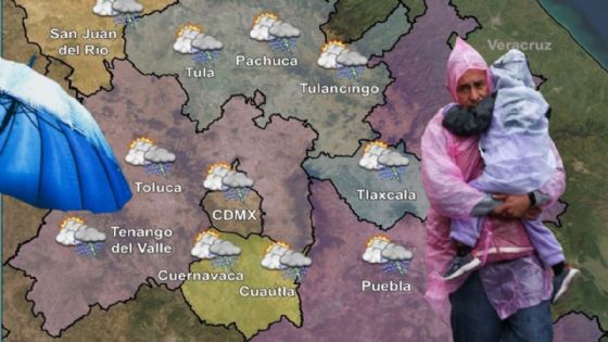 Temporal de lluvias y vaguada monzónica llegan con descargas eléctricas y chubascos en 10 estados este 24 de junio