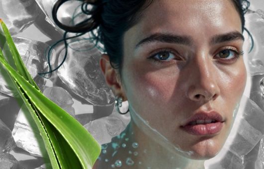 Cubos de hielo con sábila, el secreto para tonificar el rostro y disminuir las ojeras