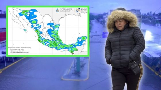 Fuertes lluvias en 25 estados este lunes 15 de septiembre por tormenta Mario, monzón mexicano y onda tropical 32
