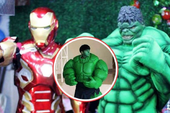 Madre regia contrata show infantil, pero llega un Hulk sin máscara y Iron Man con disfraz sucio: "No caigan"