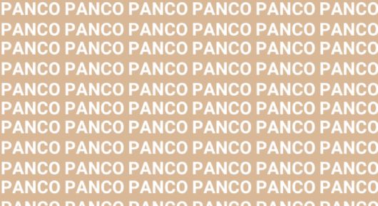 Sólo una mente astuta puede encontrar la palabra 'PANCO' en menos de 5 segundos