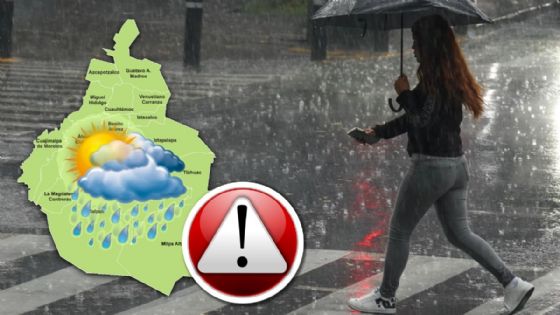 ALERTA ROJA en 3 alcaldías de CDMX por fuertes lluvias y granizo