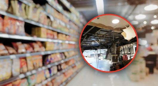 Se desploma techo de supermercado sobre 38 personas, la mayoría adultos mayores
