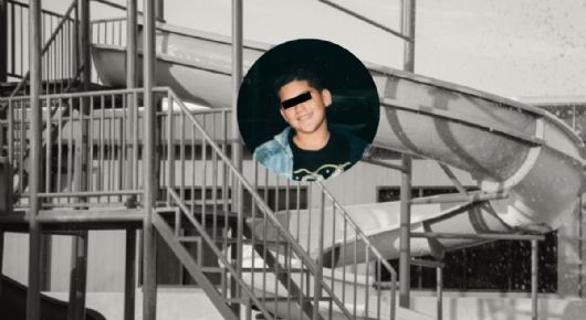 Alumno de secundaria se fue de pinta y un tornillo en un tobogán lo mató