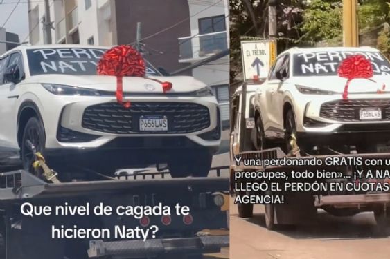 Se viraliza mensaje en camioneta pidiendo perdón a Naty, ¿fue por infidelidad? Esto sabemos