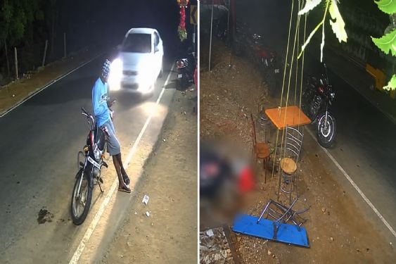 Hombre se salva de milagro tras ser embestido por un auto: VIDEO