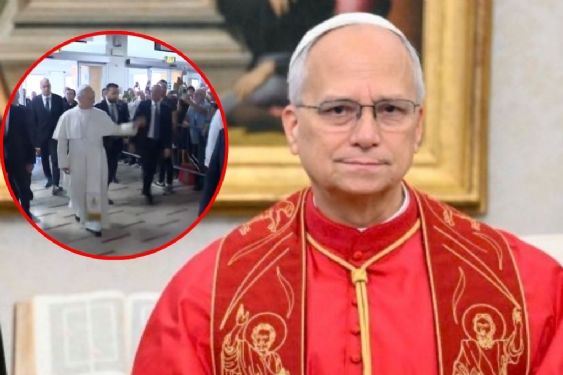 Foto de: Papa León XIV ingresa al hospital para ser operado de un nódulo pulmonar; cientos de fieles se reúnen afuera | VIDEO
