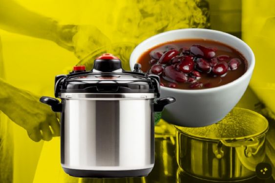 ¿Cuánto tiempo se dejan los frijoles en la olla express?
