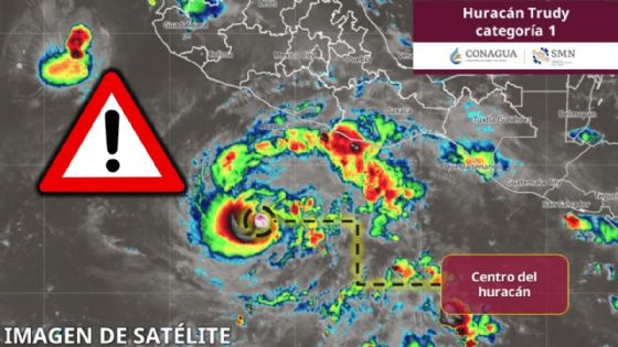 Trudy ya es un huracán categoría 1: alertan con LLUVIAS TORRENCIALES en las próximas horas a estos dos estados