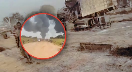 Ataque con drones en un mercado deja al menos 153 muertos y provoca enorme incendio | VIDEOS