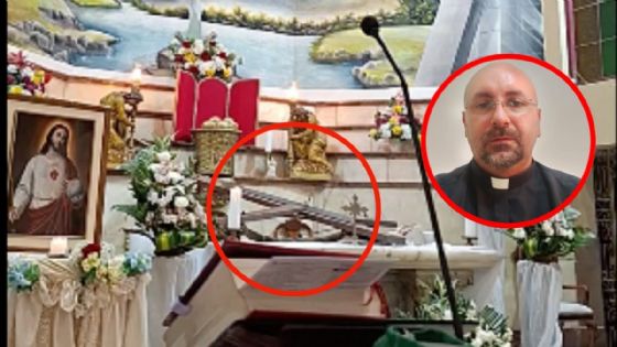 Horror en iglesia: testigos revelan lo que sucedió con el padre Patricio Sánchez tras morir aplastado por una cruz
