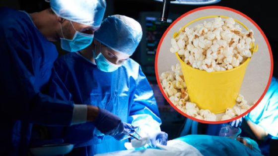 Pensó que solo tenía una palomita de maíz atorada en los dientes, pero acabó con una cirugía a corazón abierto