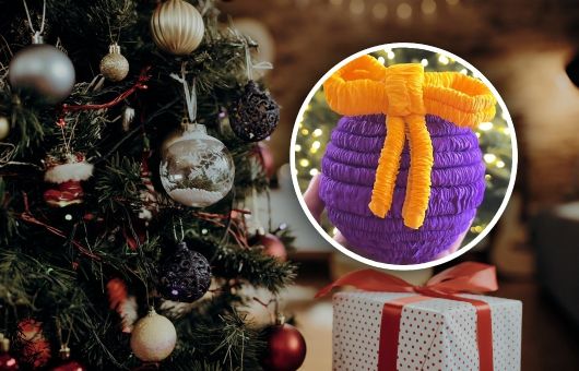 ¿Cómo hacer esferas de papel crepé fáciles, bonitas y elegantes para decorar el árbol de Navidad?