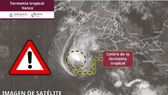 Vance se degrada a tormenta tropical: ALERTAN a 5 estados por FUERTES LLUVIAS hoy lunes 26 de octubre